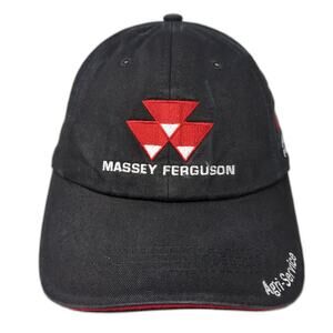 Massey Ferguson Agri-Service Strapback Baseball Cap Black One Size 6 Panel CMG